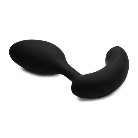 X P Flexer Prostate Stimulating Plug With Remote Black Sex Toys