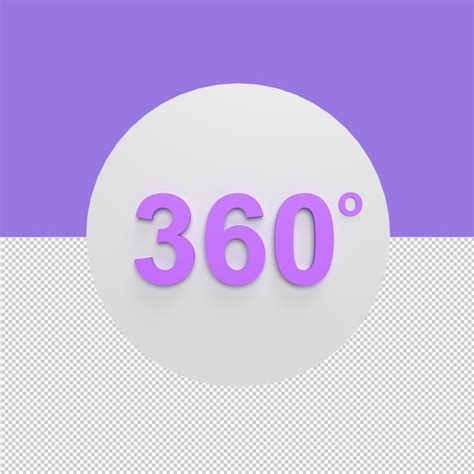 Premium Psd 360 Rotate Badge 3d Icon Model Cartoon Style Concept