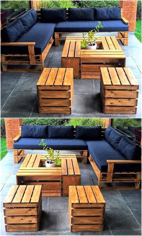Get Inspired To Create A Whole Diy Pallet Outdoor Furniture Set For You To Enjoy And Share With