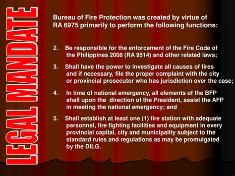 Ppt Bureau Of Fire Protection Powerpoint Presentation Free Download