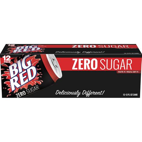 Big Red Zero Soda 12 Oz Cans Shop Soda At H E B