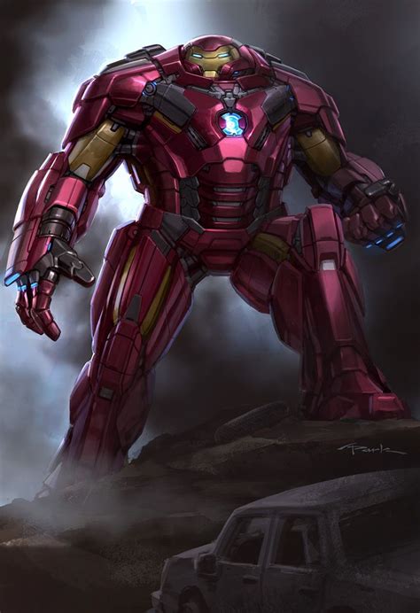 Andy Park Art Avengers Age Of Ultron Iron Man Hulkbuster Iron Man