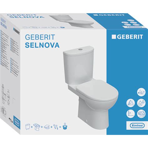 Geberit Selnova Set Of Floor Standing Wc With Close Coupled Exposed