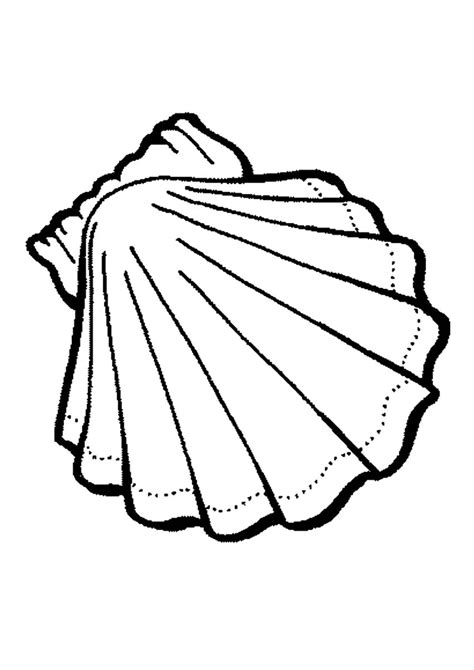 Beach shells coloring pages download and print for free