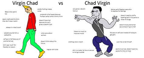virgin chad vs chad virgin virginvschad