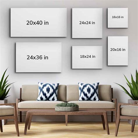 Canvas Sizes The Ultimate Guide For Every Living Space Wixts