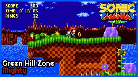 Sonic Mania Green Hill Zone Acts 1and2 Mania Mode Mighty Youtube