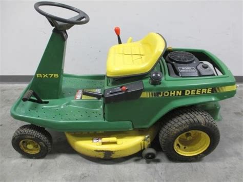 John Deere Rx75 Riding Lawn Mower 9hp Balanced Live And Online