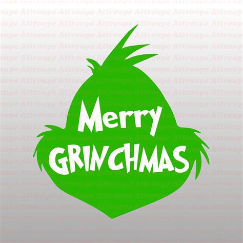 Merry Grinchmas Christmas Dr Seuss SVG 7 svg dxf Cricut | Etsy