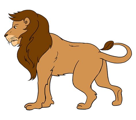 How To Draw A Lion In A Few Easy Steps Easy Drawing Guides