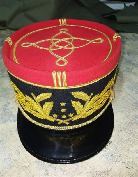French Military Kepi France Army Embroidery Cap Reproduction Etsy