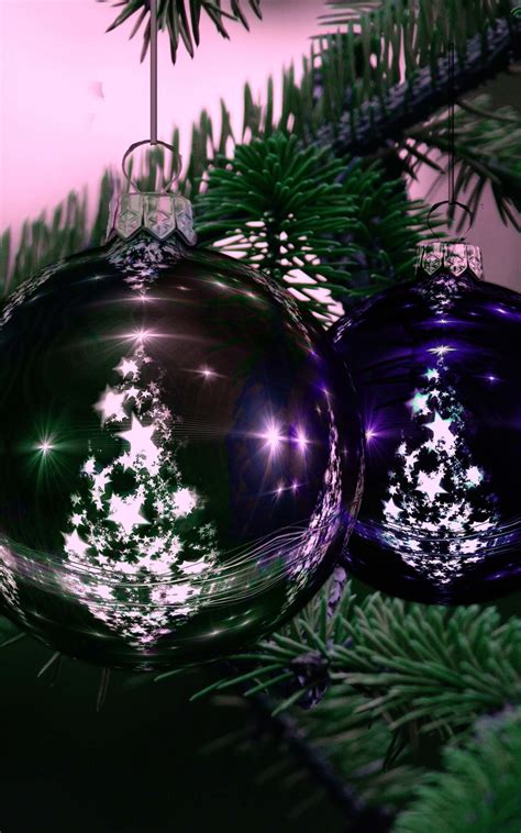 Download Beautiful Christmas Tree Ornaments Hd Wallpaper For Kindle