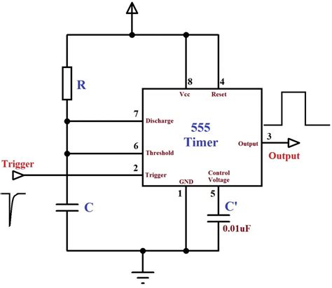 5monostable Multivibrator Using 555 Timer Minor Projects For