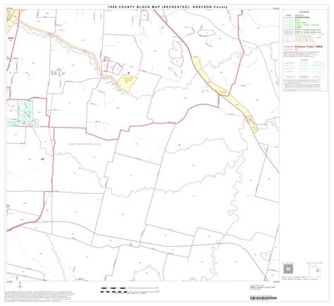 1990 Census County Block Map Recreated Grayson County Block 18