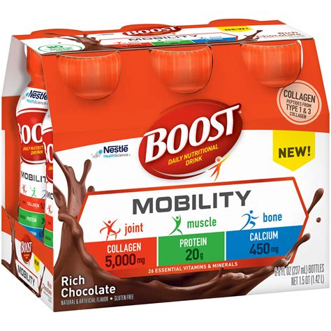 Boost Mobility Nutritional Drink Rich Chocolate 6 Pk Shop Diet
