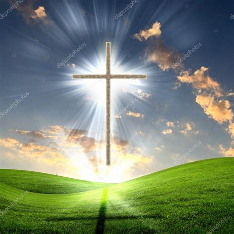 Christian Cross Against The Sky — Stock Photo © Sergeynivens 5892811