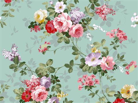 18 Vintage Floral Wallpapers Floral Patterns