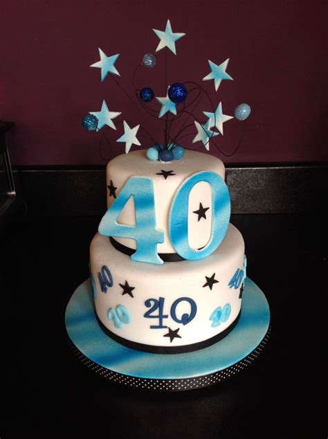 40th Birthday Cake For A Man 40th Birthday Cakes Birthday Cake For