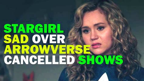 Stargirl Brec Bassinger Reacts To Arrowverse Shows Cancellation Youtube