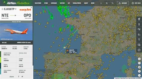 RadarBox On Twitter EasyJet Flight EJU16TP From Nantes NTE To