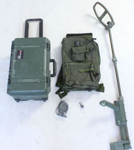 Army Metal Detector Vallon Vmh3cs With Peli Case Working Condition Ebay