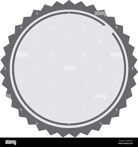 Quality Badge Blank Template Decorative Vintage Seal Stock Vector