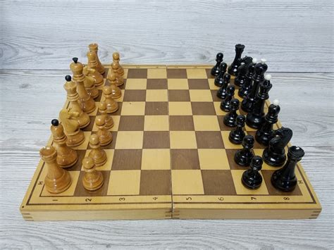 Vintage Chess Beautiful Old Fashioned Chess In Russia Etsy