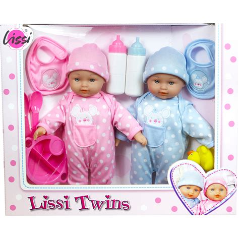 Lissi Dolls 11 In Twin Baby Doll 10 Pc Play Set Dolls Baby And Toys