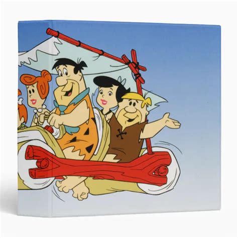 Fred Flintstone Wilma Barney And Betty Pebbles™ Binder Zazzle