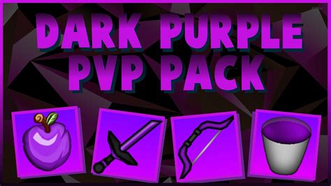 Minecraft Dark Purple 128x Pvp Texture Pack 171819 Mc Youtube