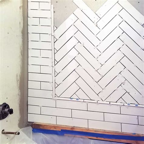 How To Tile A Herringbone Pattern • Craving Some Creativity