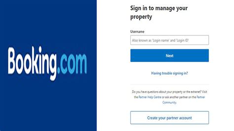 Booking Extranet Login - Sign in to Manage Your Property on admin