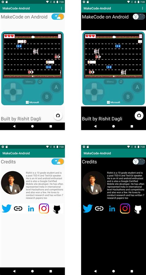 You can also set quick actions for the icon such as: MakeCode-Android | Run MakeCode Arcade projects on Android!