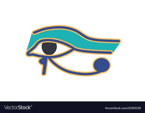 Eye Of Horus Or Wadjet Ancient Egyptian Royalty Free Vector