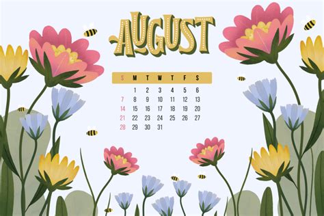 40 Free Printable August Calendars 2022