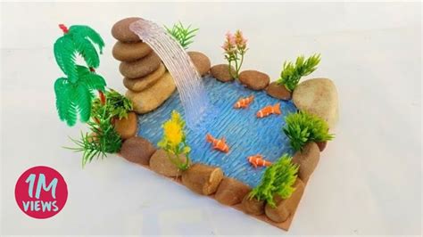 Making Fish In Waterfall From Hot Glue Gun And Clay Showpiece For