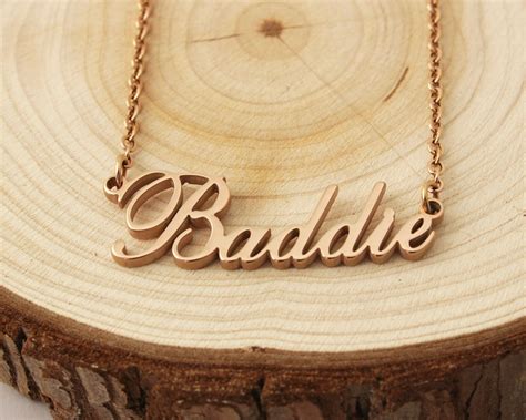 Baddie Custom Name Necklace Tiny Name Necklace Personalized Etsy