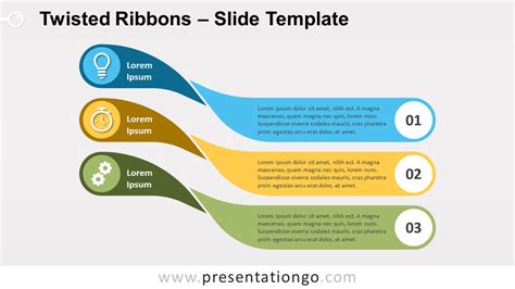 Twisted Banners Swot Powerpoint Diagram Presentationgo Images