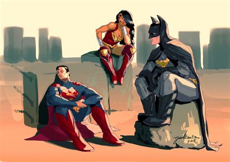Superman Batman Wonder Woman Hd Superheroes Artwork Deviantart