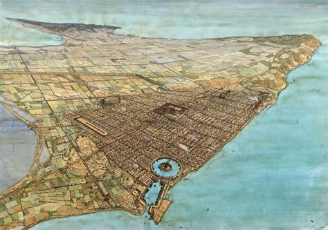 The Ancient City Of Carthage Vivid Maps