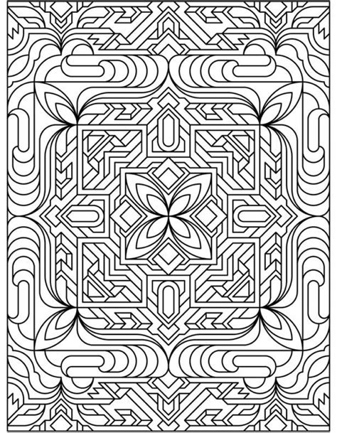Get This Free Printable Art Deco Patterns Coloring Pages For Adults