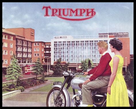 1956 Triumph Motorcycle Brochure Ton Up Classics