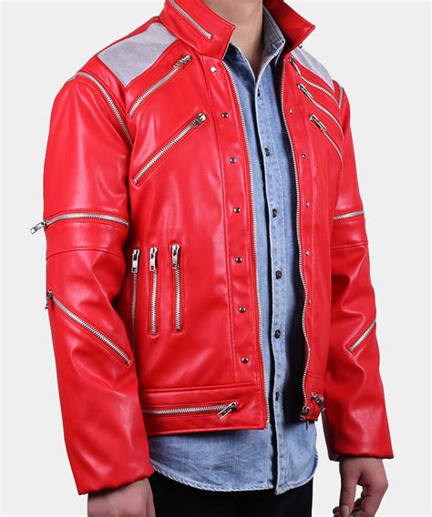 Michael Jackson Beat It Metal Zipper Leather Jacket Iconic Style