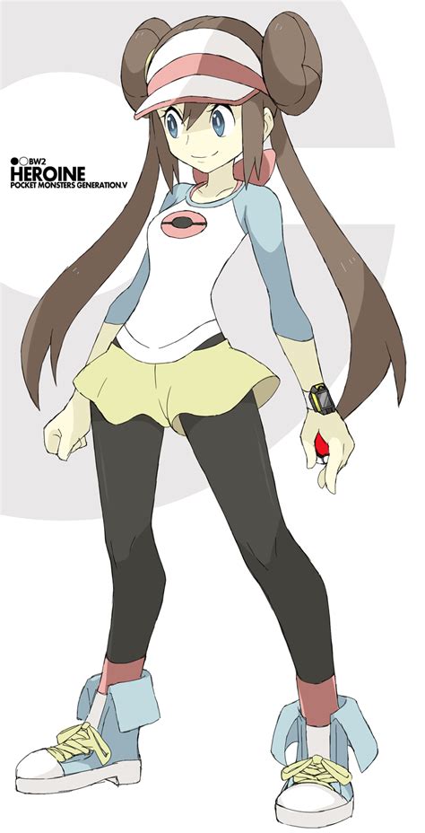 safebooru black legwear blue eyes brown hair double bun female protagonist pokemon bw2 hair