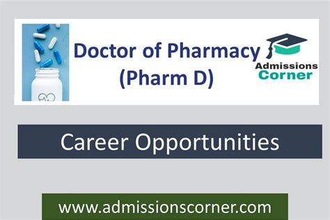 What Is The Scope Of Doctor Of Pharmacy Pharm D