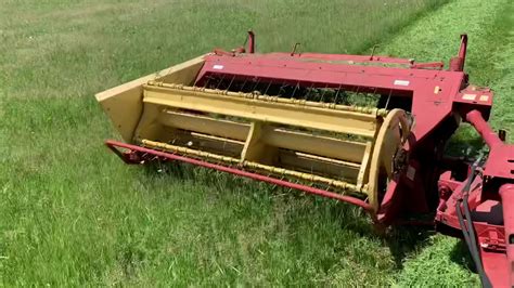 Were Back Cutting Hay With A New Holland 477 Haybine Youtube