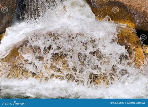 Water Flowing In The Creek Stock Photo Image Of Concept 68753628