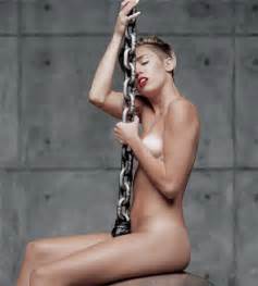 Miley Cyrus Hanging On Wrecking Ball Nude WiffleGif