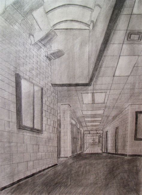 Mr Mallorys Stuff Drawing Hallway Perspective Drawing