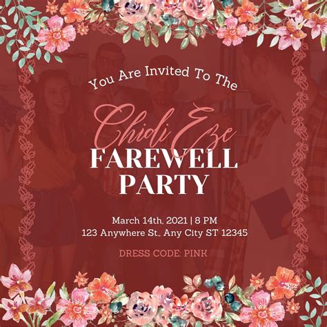 Update 56 Imagen Farewell Party Invitation Card Background